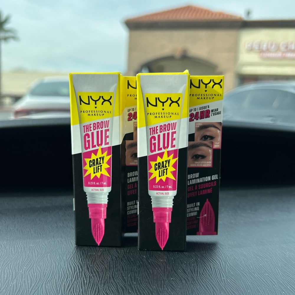 NYX The Brow Glue SET! with Vibrant Pink Tip NEW
